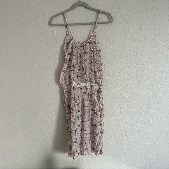 Moschino NWT Silk Cotton Blend Pink Bow Print Wide Leg Sleep Jump Suit - Picture 7 of 11